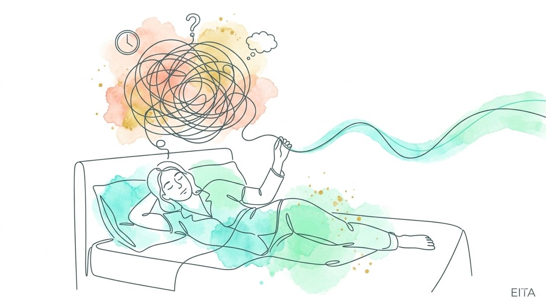 Mente acelerada na hora de dormir: ruminação noturna