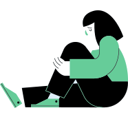 Ilustração de tristeza